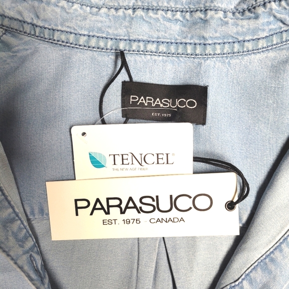 NWT Parasuco Jean's Denim Belted Dress. - Picture 10 of 16